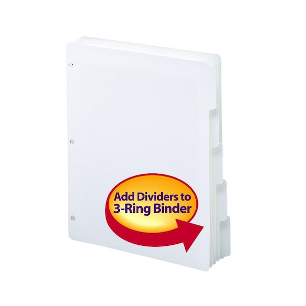 Smead Dividers, Index, 3Ring, 5Tab Pk SMD89415 Zoro